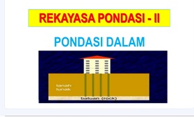 Rekayasa Pondasi II Pagi (KIS)